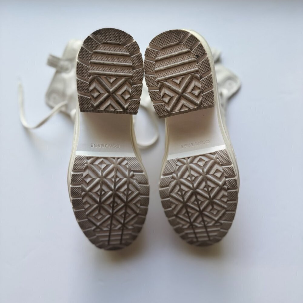 Converse Hi Platform Shoes Womens Size 12.5 White70 De Luxe Heel Western A10335C - Picture 5 of 9